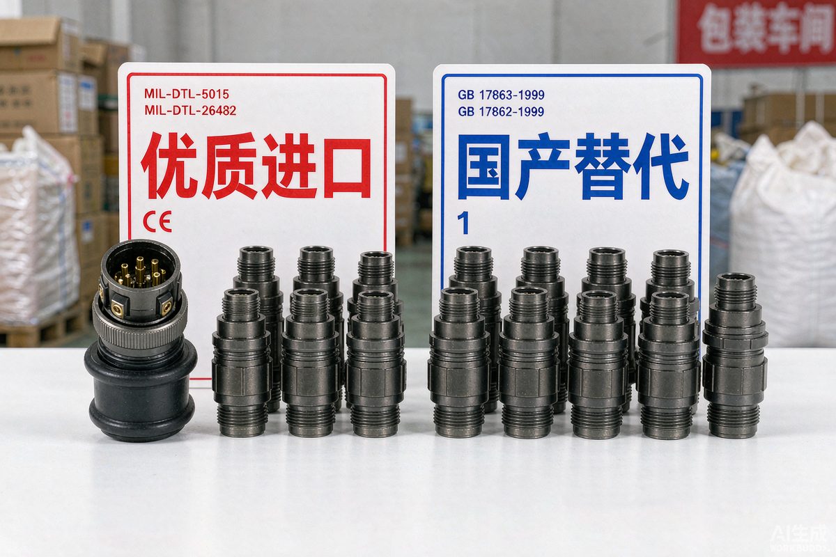 进口与国产军标圆形连接器替代对照