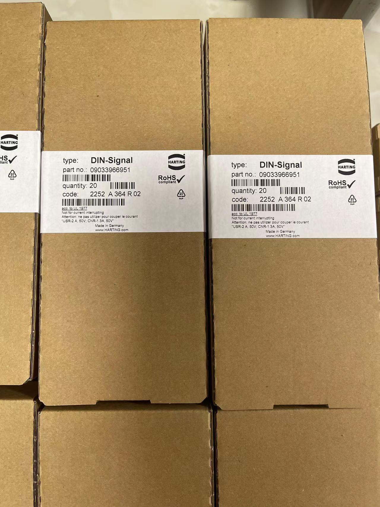 HARTING（浩亭） Han HvE 大电流重载连接器 现货